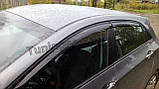 Дефлектори вікон (вітровики) Hyundai i30 HB 2011-2016 (Autoclover/Корея), фото 9