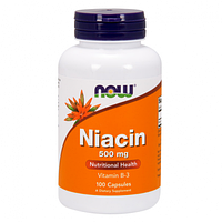 Ниацин Витамин В3 Now Foods Niacin 500 мг 100 капсул