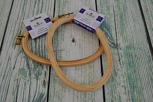 П'яльці дерев'яні з гвинтом  овальні DMC 12,5х20см