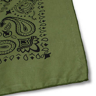 Бандана Талісман Турецький огірок оливкова, фото 3