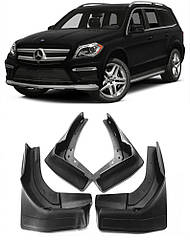 Бризковики Mercedes Benz GL/GLS X166/Мерседес ДЖЛ Х166 2012-2019 з порогами комплект 4 шт.