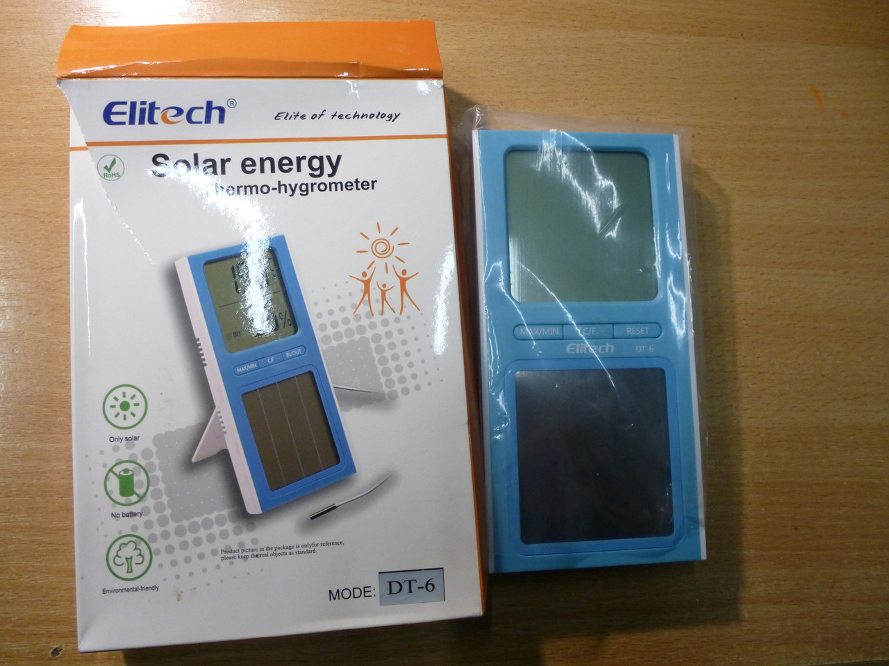 Термометр DT-6 з одним вимірюванням термогігрометр