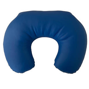 Подушка для масажного столу з еко-шкіри "ПІДКОВА" синя