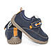 Дитячі сині мокасини на липучці для хлопчиків, дитячі туфлі, фото 5