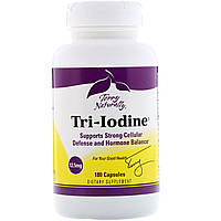 Йод Tri-Iodine, 12,5 мг, 180 капсул Terry Naturally