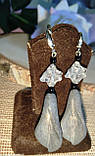 Серьги с шунгитом и горным хрусталем (мер ка ба), фото 9