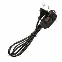 Шнур з діммером для бра (регулятор світла) чорний 1,5м 2775