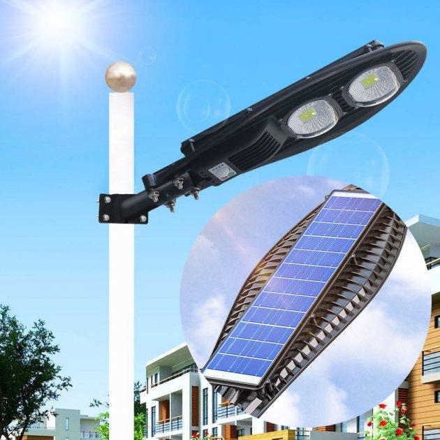 Вуличний ліхтар на сонячній батареї street light 220W COB With Remote, фото 1