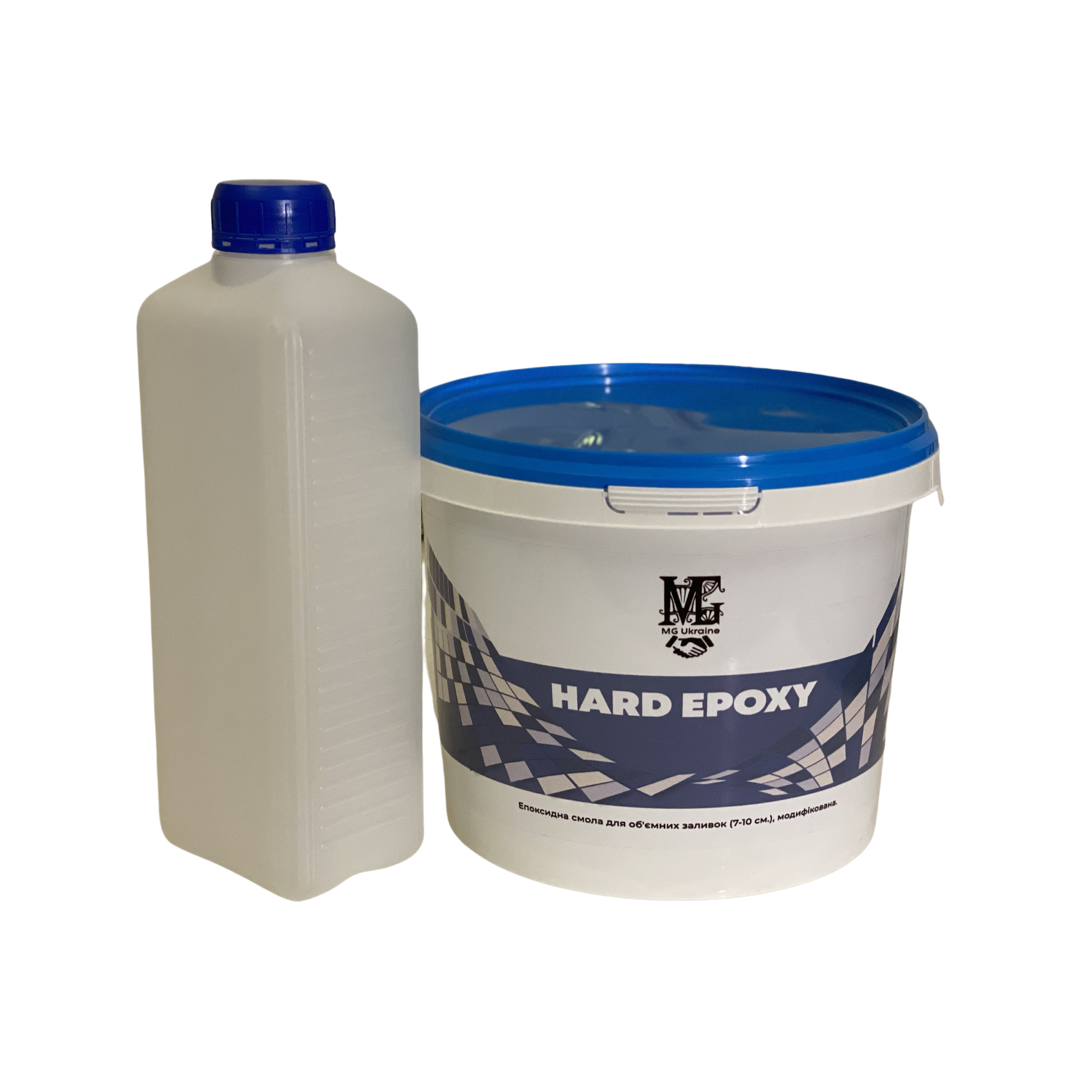 Епоксидна смола прозора HARD EPOXY для об'ємних заливок стільниць з затверджувачем (товщина шару до 7см) 3кг 7trav