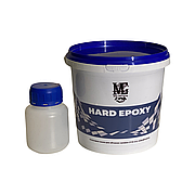 Смола епоксидна HARD EPOXY прозора для об'ємних заливок стільниць з затверджувачем (товщина шару до 7см) 2кг daymart