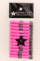 Starlet Глиттер (песок) для био тату в колбе - Розовый набор 12 колб