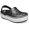 Сабо Crocs Crocband Platform Clog 44 р 28.4-29 см Чорні 205434-M11/W13 Black/White, фото 2