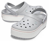 Сабо Crocs Crocband Platform Clog 36 р 22.5-23 см Серые 205434-M4/W6 Grey