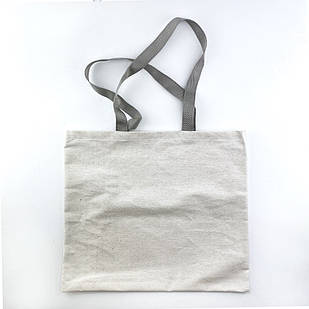 Еко-сумка для сублімації з сірими ручками