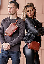 Шкіряна чоловіча поясна сумка Dropbag Mini (18 кольорів на вибір)