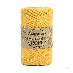Еко шнур Shikimiki Rope 4mm, колір Світла гірчиця