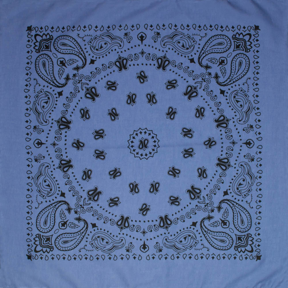 Бандана Талісман Турецький огірок блакитна