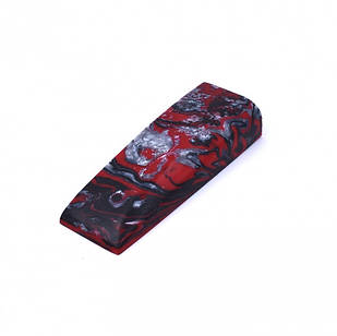 Акрил для рукояті ножа Брусок Inlace Acrylester Red Damascus (червоний метал) 130х40х25мм