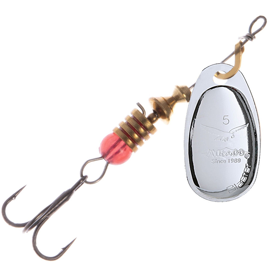 Блесна-вертушка Mikado Blaster № 4 8гр silver/00 (silver), фото 1