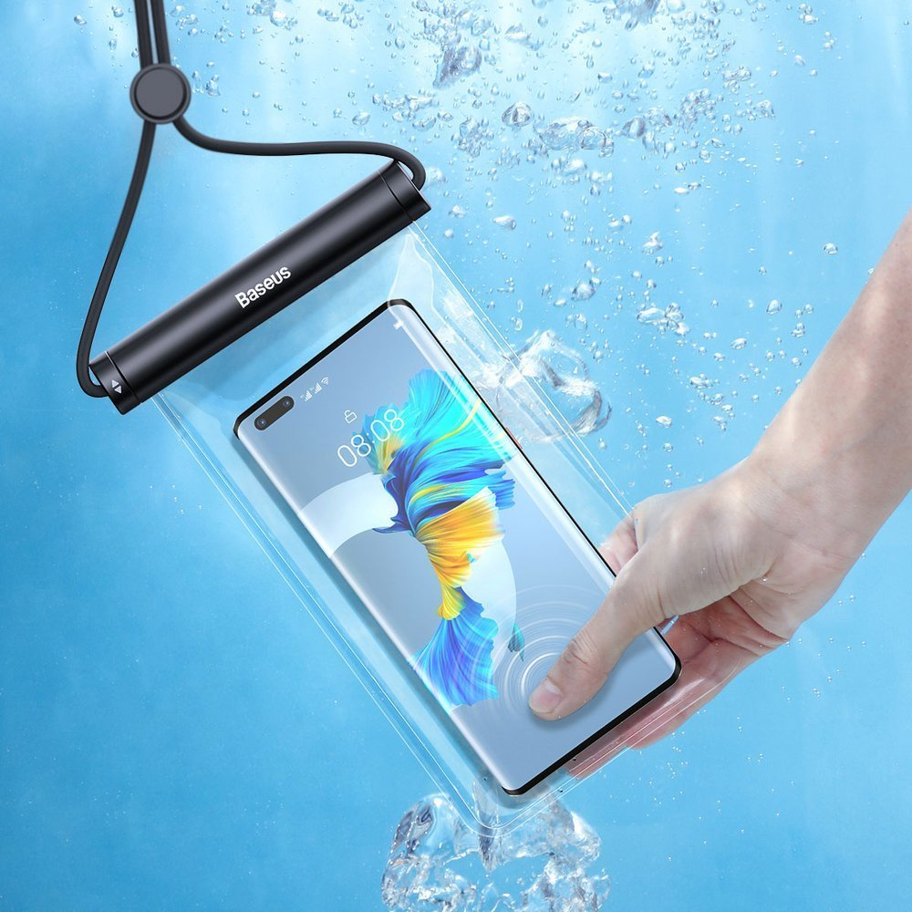 Водонепроникний чохол-сумка для телефону і документів Baseus Cylinder Slide-cover Waterproof Bag (чорний)
