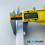 Підлоговий профіль для світлодіодної стрічки 21 х 11 мм 3 метри з матовим розсіювачем, фото 4