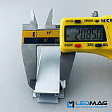 Підлоговий профіль для світлодіодної стрічки 21 х 11 мм 3 метри з матовим розсіювачем, фото 5