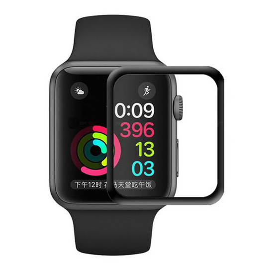 Захисне скло Optima Apple Watch 3D 42 mm Series 1, 2, 3 Black