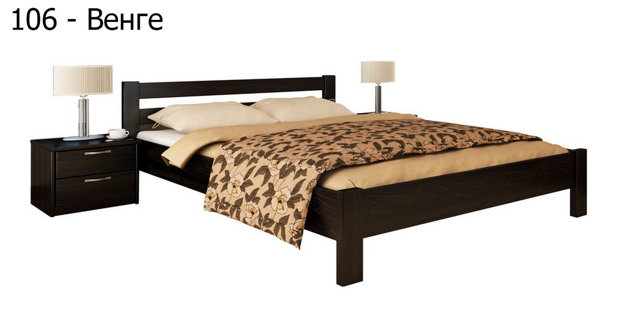 Ліжко односпальні в спальню з натуральної деревини буку Рената Естелла - фото 7 - id-p4103265