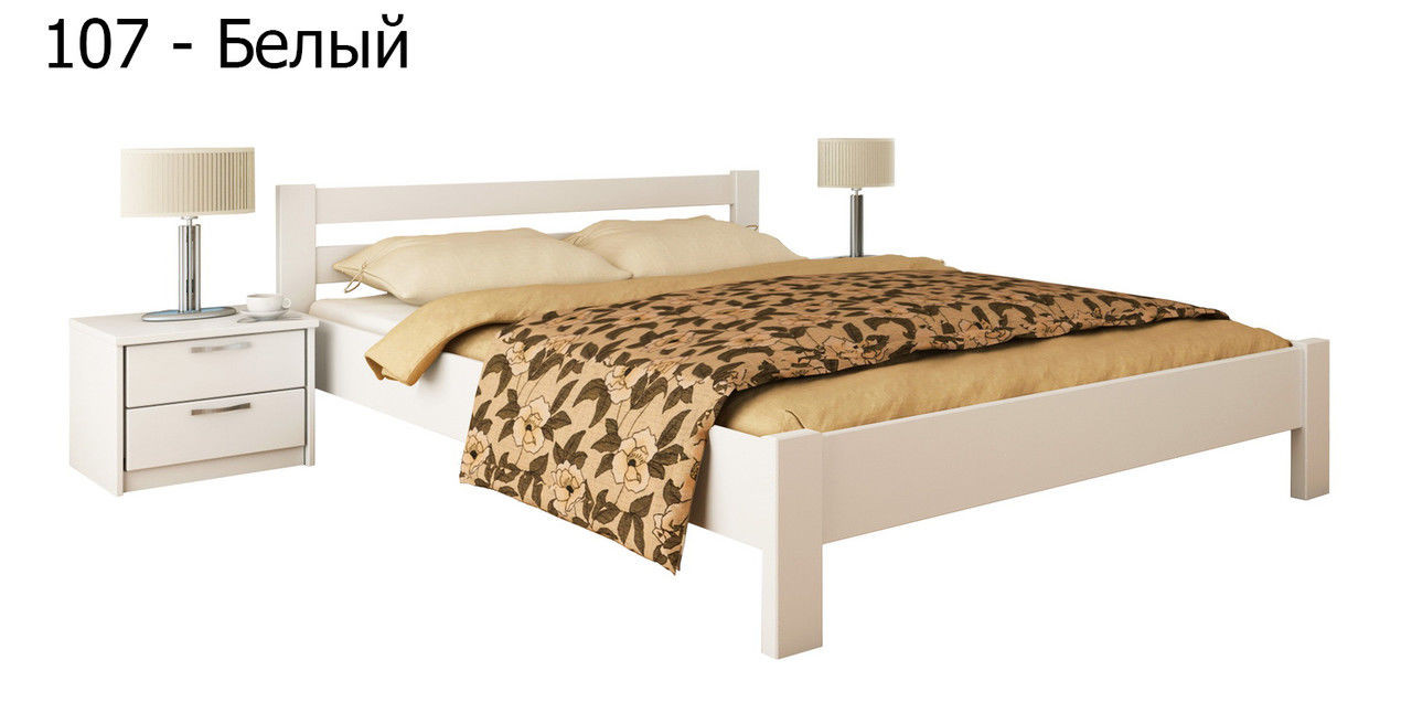 Ліжко односпальні в спальню з натуральної деревини буку Рената Естелла - фото 8 - id-p4103265