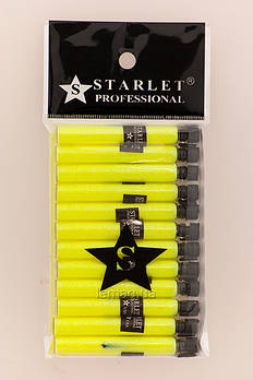 Starlet Гліттер (пісок) для біо тату в колбі - Жовтий неон набір 12 колб