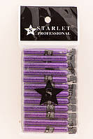 Starlet Глиттер (песок) для био тату в колбе - Фиолетовый набор 12 колб