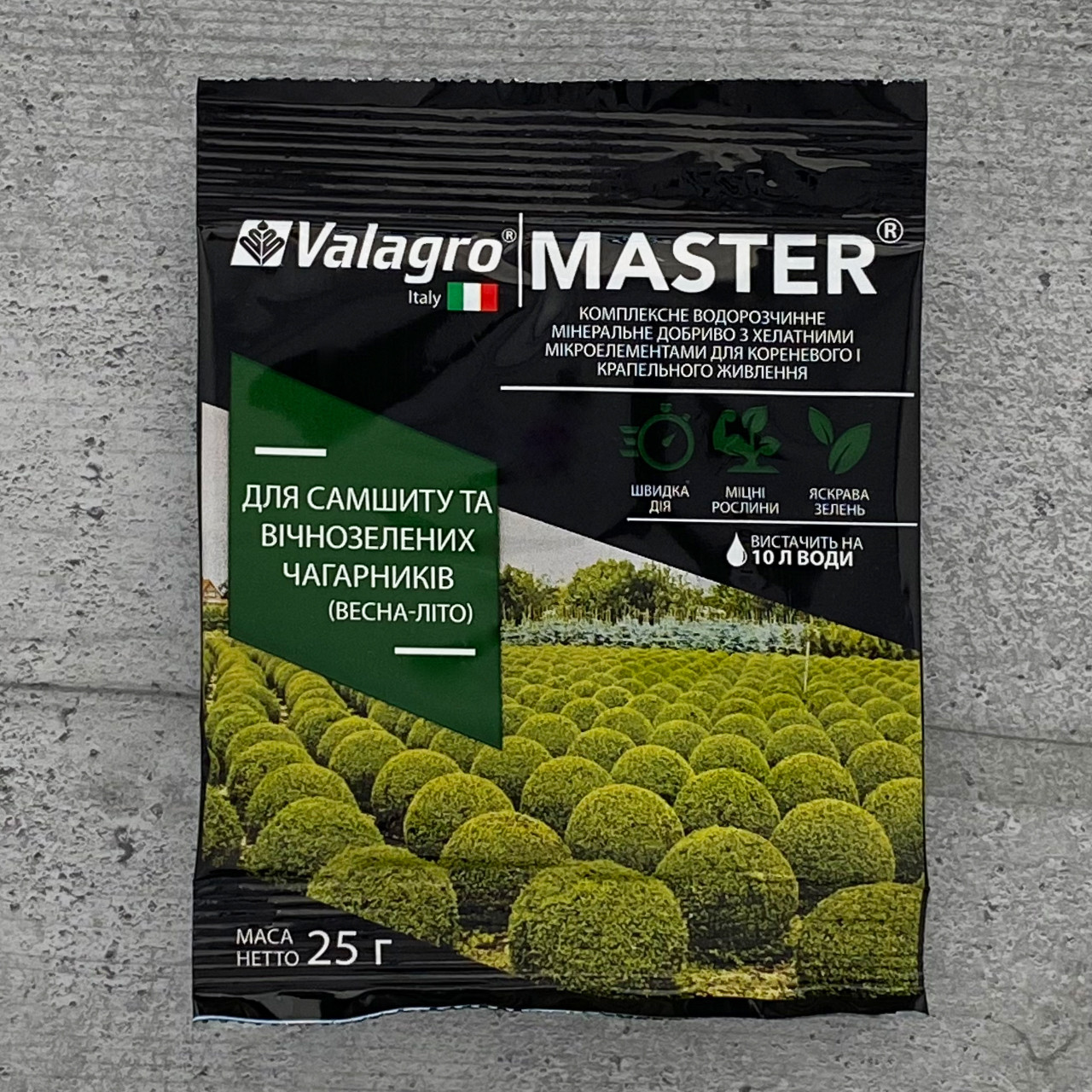 Купить Удобрение Master для самшита и вечнозеленых культур 25 г Valagro ...