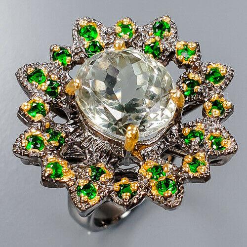 Аметист зелений срібне кільце, 1820КА