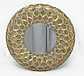 Декоративне дзеркало Колесо зі скла і металу 81384, фото 2