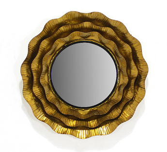 Настінне дзеркало з металу d60 21017 см