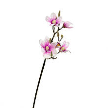 Гілка квітучої магнолії 90 см, рожева