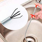 Багатофункціональний очисний кіготь Pipeline claws Інструмент для захоплення деталей чищення стоку від волосся, фото 7