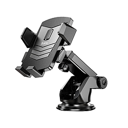 Автомобільний тримач з затиском на панель / лобове скло HOCO CA83 Чорний