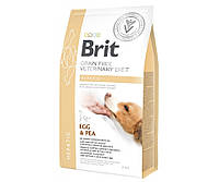 Brit GF VetDiets Dog Hepatic 2 kg при болезни печени с яйцом, горохом, бататом и гречкой