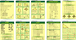 Комплект стендів для кабінету математики 2