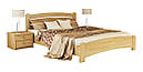 Ліжко двоспальне до спальні з натуральної деревини буку Венеція Люкс Естелла, фото 2