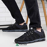 Кросівки чоловічі сітка чорні 40р, фото 3