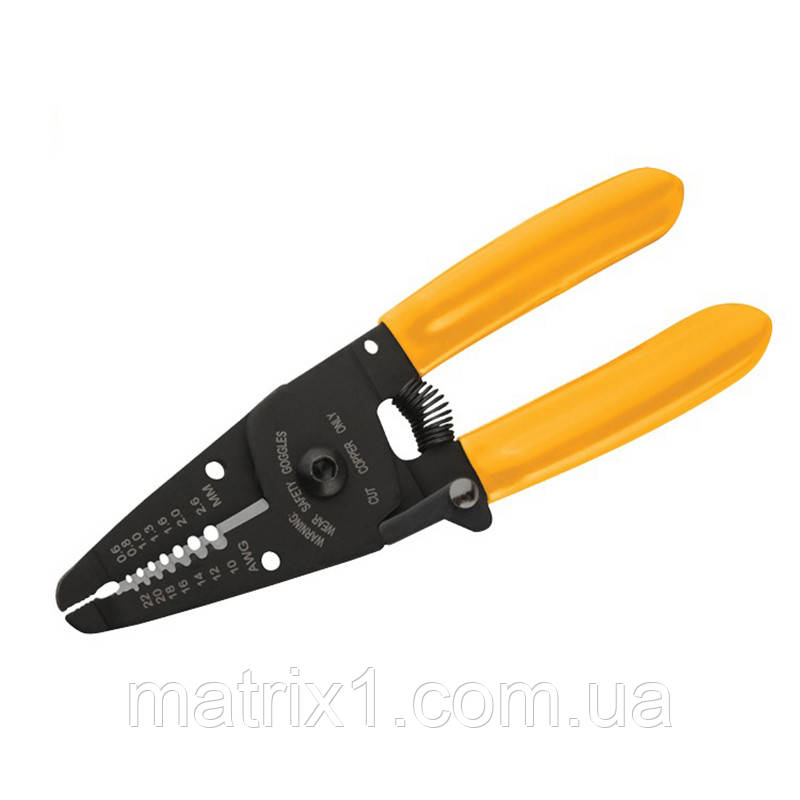 Знімач ізоляції 160 мм ПРОФІ 0.6-2.6 мм (22-10 AWG) TOLSEN, фото 1