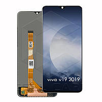 Дисплей для Vivo Y19/Y5s/U3/Z5i, модуль в сборе (экран и сенсор), черный, оригинал