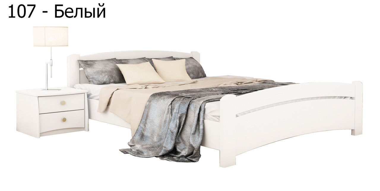 Ліжко односпальні в спальню, дитячу з натуральної деревини буку Венеція Естелла - фото 8 - id-p4103937