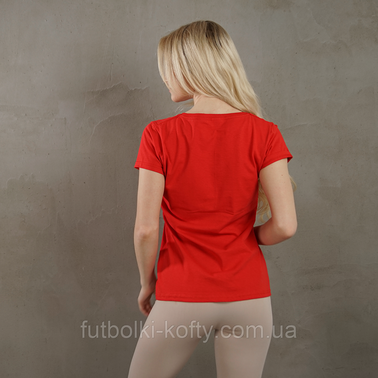 Жіноча червона футболка легка бавовняна Original lady-fit Fruit of the Loom, фото 1