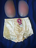 Топ продажів! Ковзні трусики пуш ап для збільшення сідниць з підтяжкою живота бежеві, фото 2