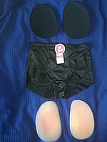 Тонкі трусики для вкладок пушап із підтяжкою живота (+ пара пушап силіконових)