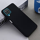 Чохол Silicone Case full для Samsung Galaxy A22 (A225) Black, фото 4