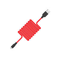 USB Кабель Hoco X21 Plus Silicone Quick Charge 2.4 A Micro USB Red (1 m)